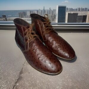 Res Ipsa Ostrich Leather Chukka. Sz 13. Made In Turkey.